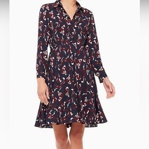 Kate Spade Foxy Smocked Dress size 10